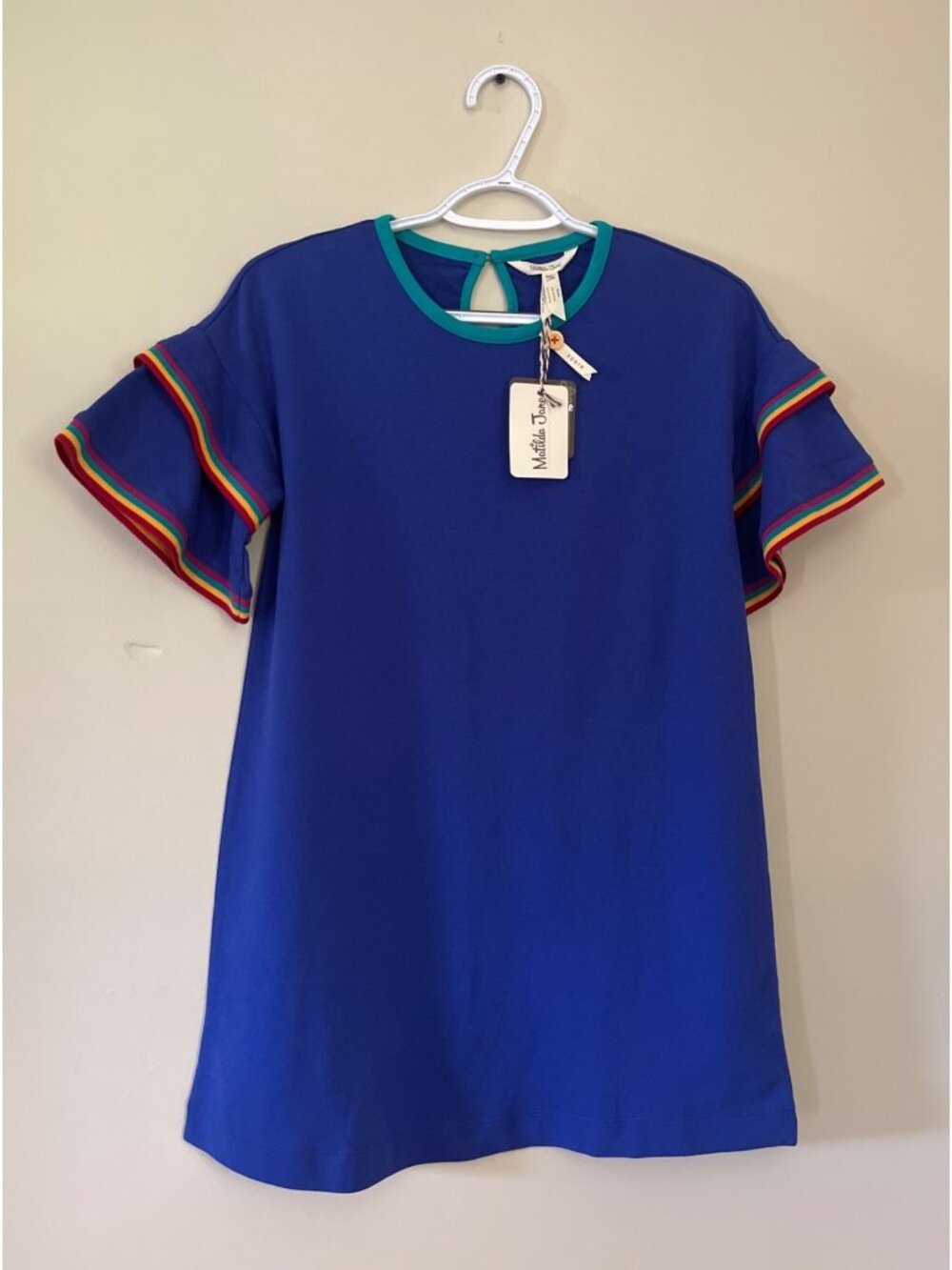 NWT Matilda Jane Girls Size 12 Royal Blue Moments With You School Bell Dress